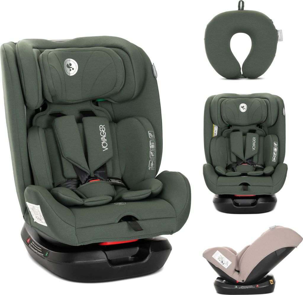 Lorelli Voyager Kindersitz – verstellbare Kopfstütze, Seitenaufprallschutz, waschbarer Bezug, komfortabel für Alltag & Reise