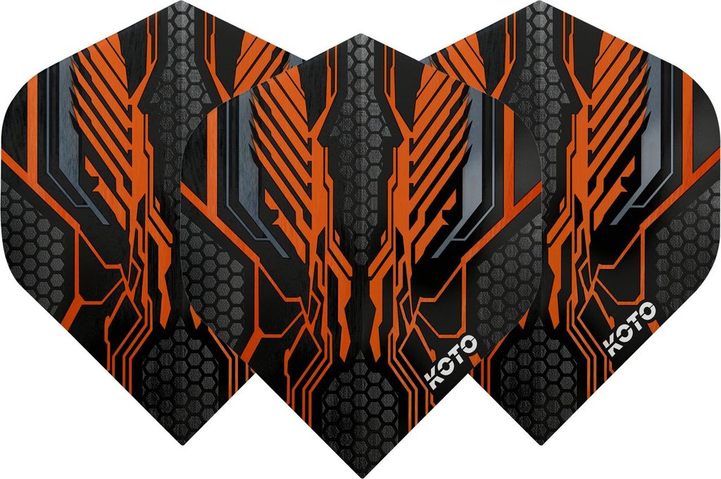 KOTO ZIZ-Wing NO2 Orange - Dart Flights