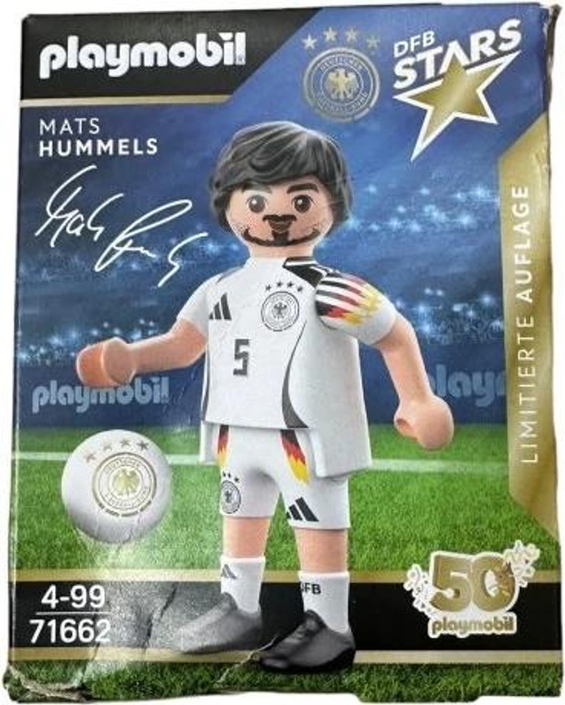 PLAYMOBIL 71662 DFB Stars Mats Hummels Squadra Nazionale di Immagine del prodotto 