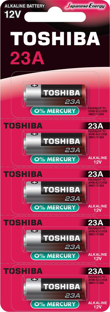 Baterie Alkaliczne Specjalistyczne TOSHIBA 23A 12V MN21 Zdjęcie produktu 