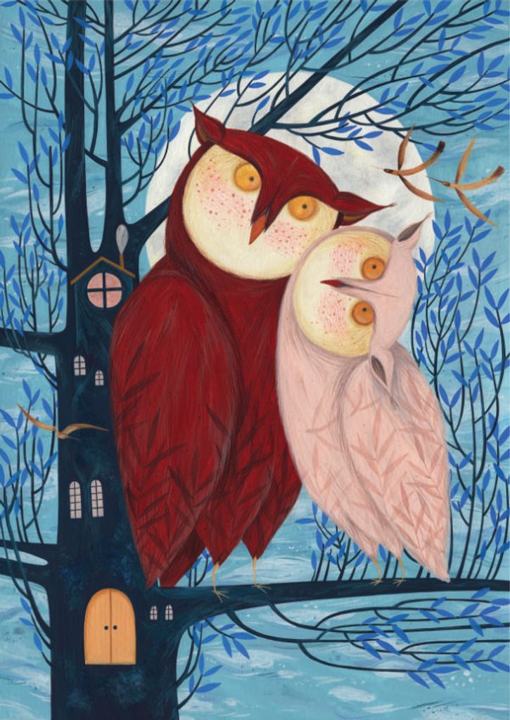 D-Toys Puzzle Owl Tales - 1000 Teile Tiere Kunst