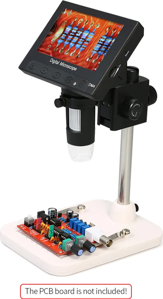 Microscope numérique LCD 4,3 pouces 1000X 720P avec support de soudure - 2