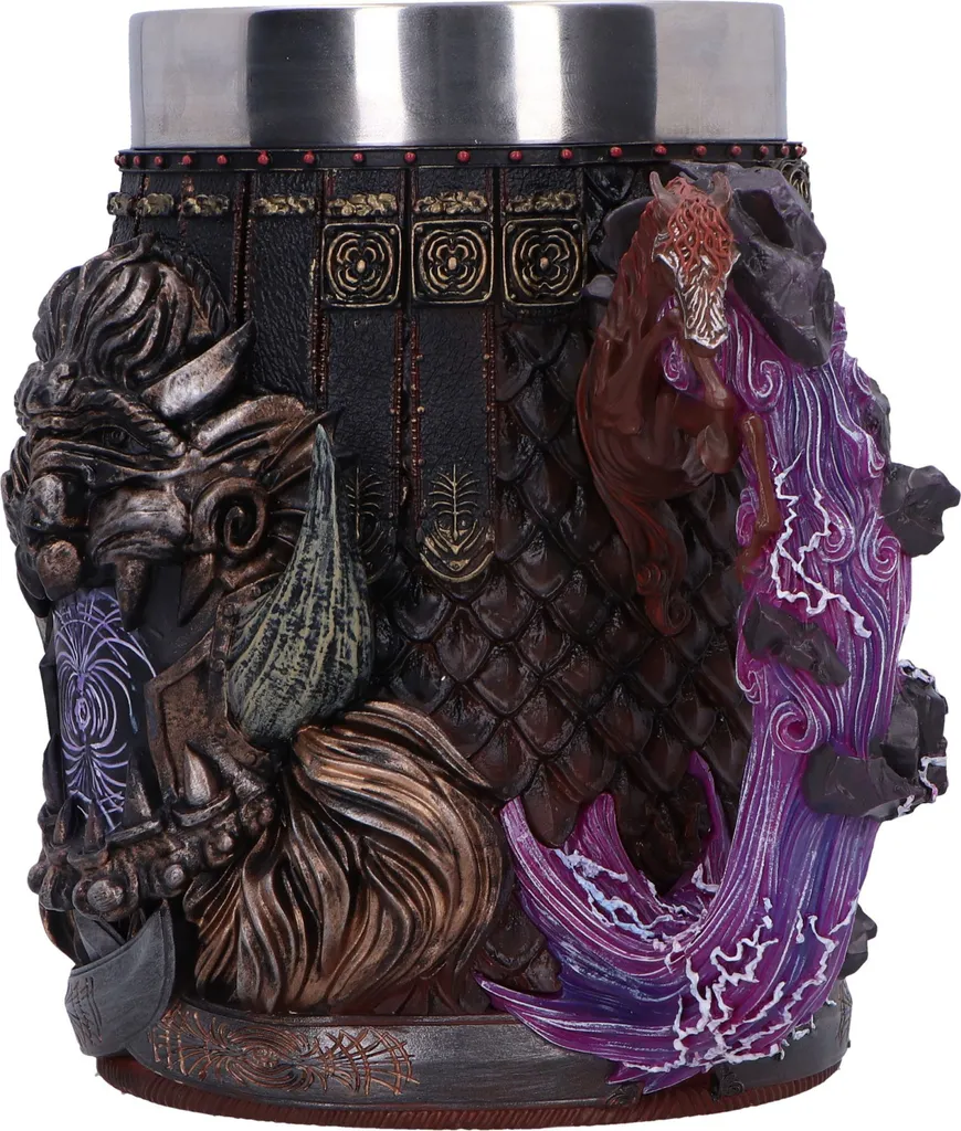 Chope Elden Ring Tankard Radahn 15 cm - Objet de Collection Peint à la Main