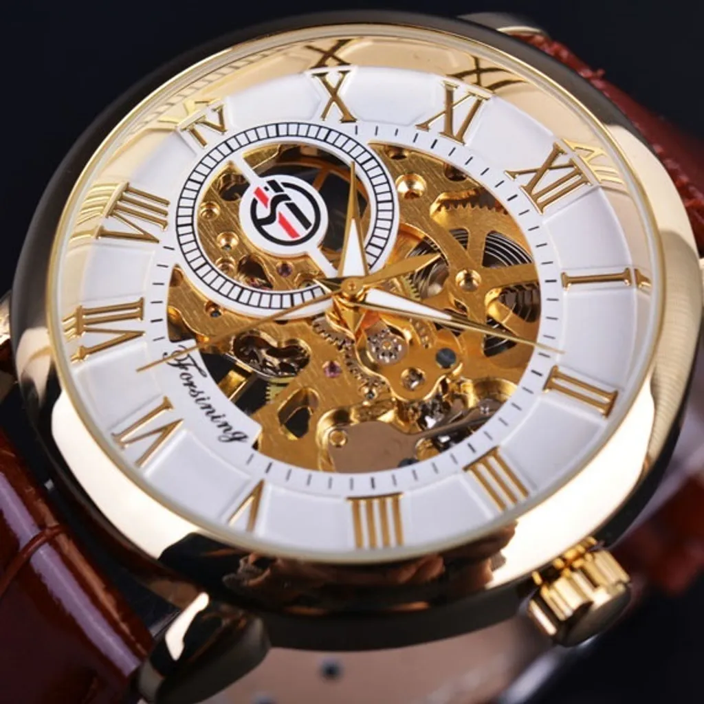 Orologio GS-2614 Bianco/Oro da Uomo - Lusso e Stile KP2614
