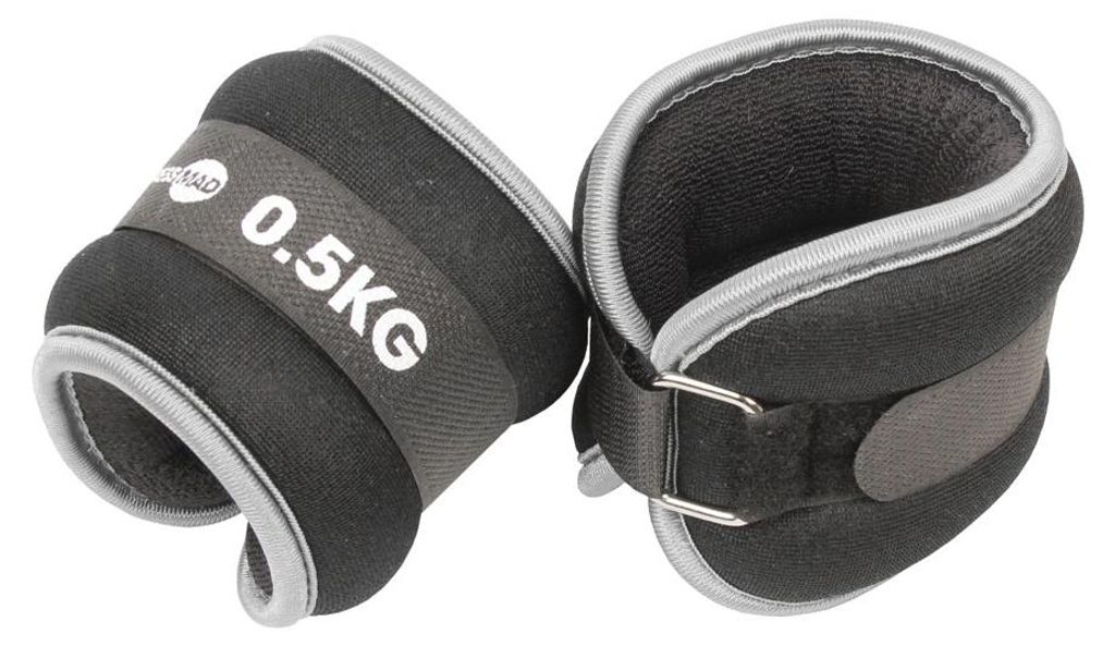 Fitness-Mad pesi per mani e piedi neri 2 x 0,5 kg in Immagine del prodotto 