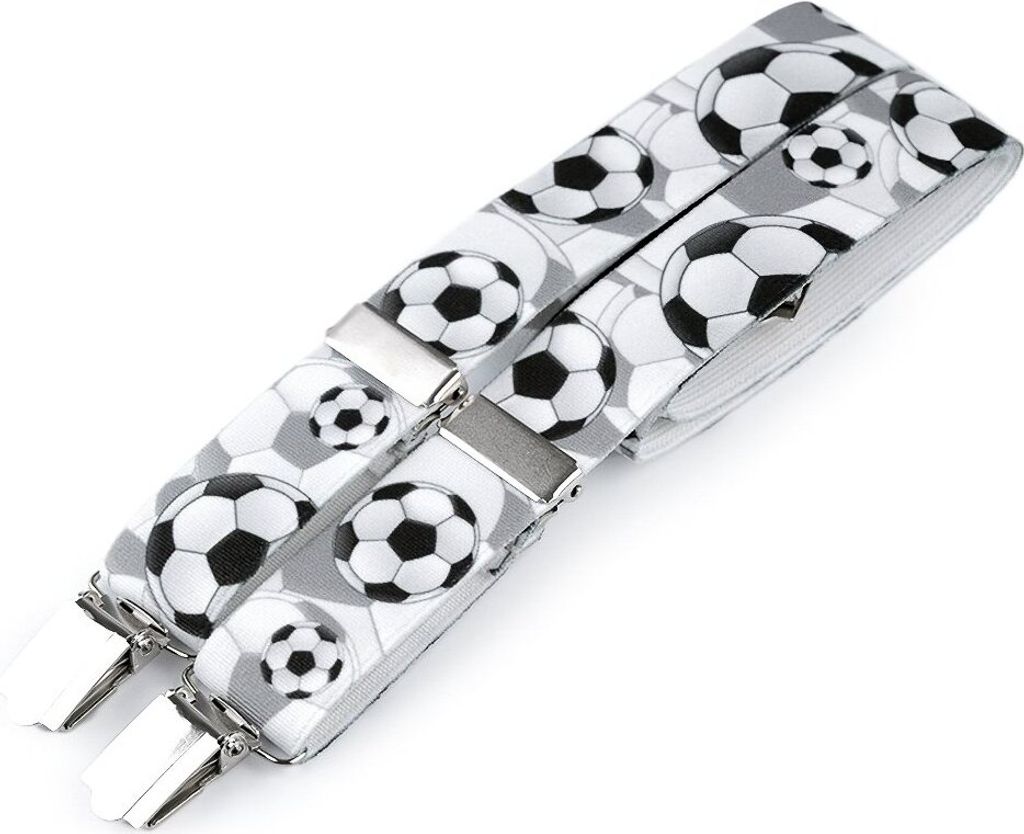 Šle dětské, délka 70cm, šíře 2,5cm, tvar Y, FOTBAL Obrázek produktu 