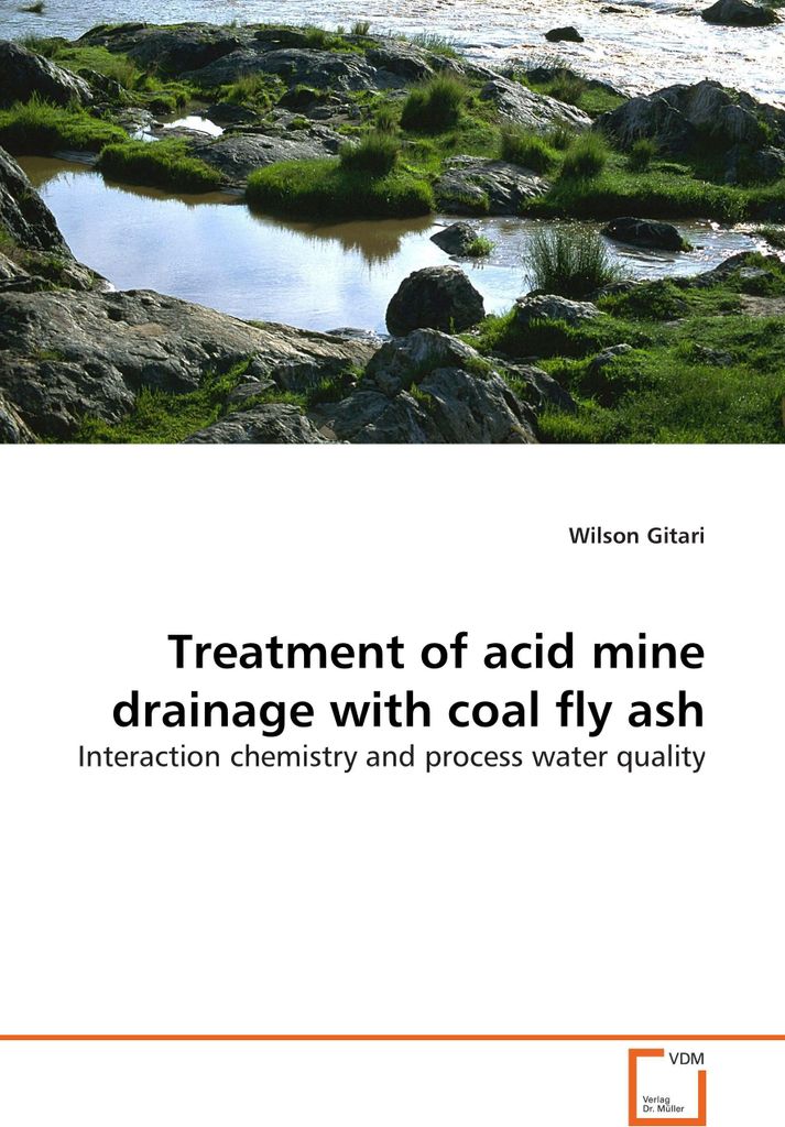 Treatment of acid mine drainage with coal fly ash