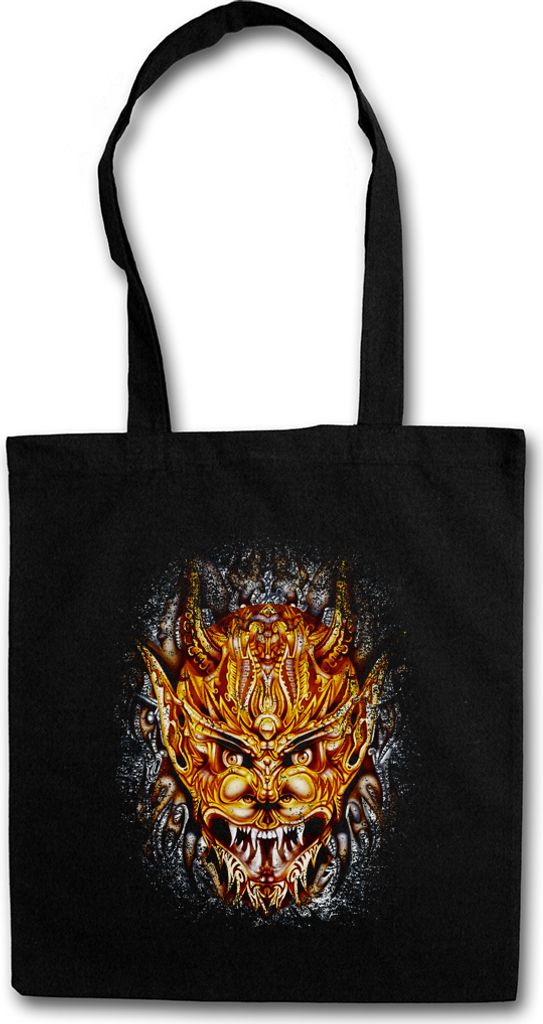 Urban Backwoods Devil Of De Andy, Stofftasche, Farbe: Schwarz