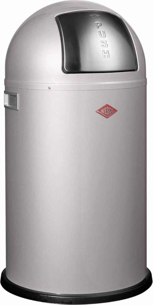 WESCO Abfallsammler 175831-11 PUSHBOY in SILBER mit 50 Produktbild 1