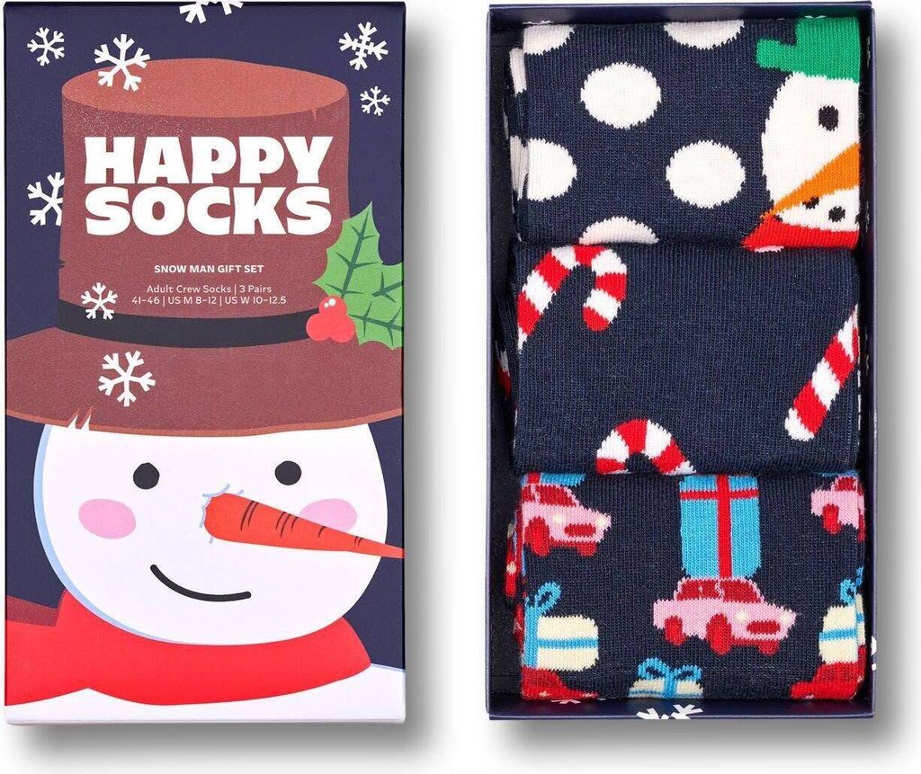 Happy Socks 3-Pack Holiday Navy Socks Gift Set - Gr. 36 - 40