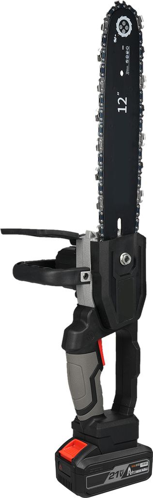 Schnurlose Mini-Kettensäge, 12-INCH Elektro-Kettensäge, batteriebetriebener 398TV-Akku mit Spritzschutz für das Schneiden von Holz und das Besch...