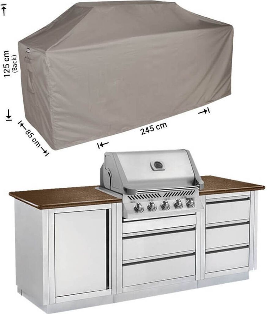 Raffles Covers Schutzhülle Outdoor-Küchen 245 x 85 H: Produktbild 