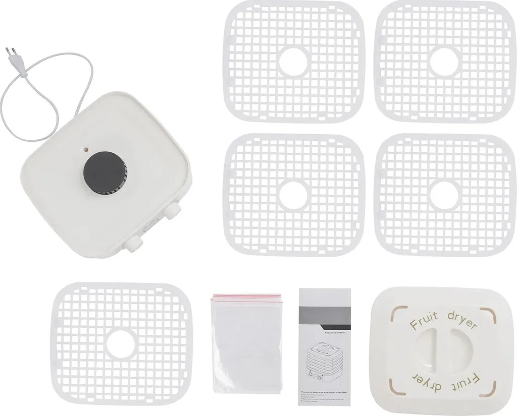 Essiccatore Alimentare Automatico 5 Piani 160W Timer LED Bianco - 6