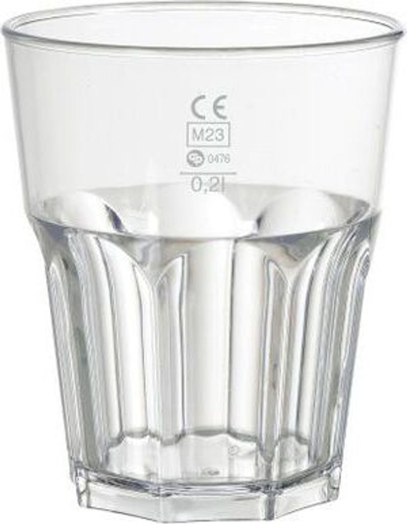 120 Anyday Gläser Mehrweg 240 ml Transparent, 24 cl