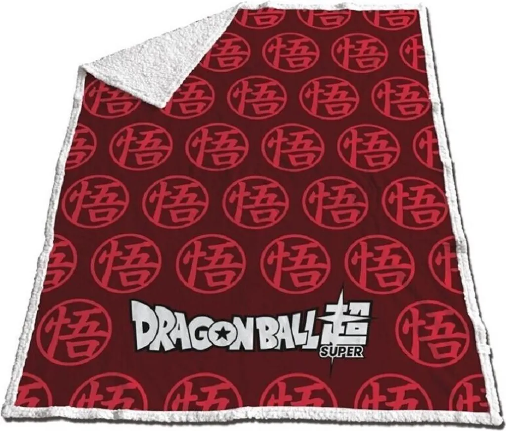 Plaid Dragon Ball Z pour Enfant et Adulte - Couverture Chaude Rouge