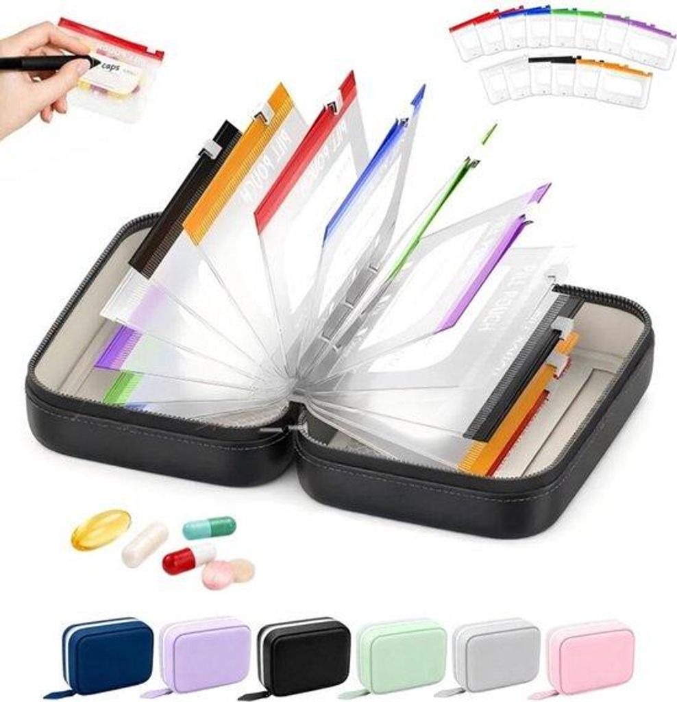 Caja para pastillas: 14 compartimentos, ideal para Imagen del producto 