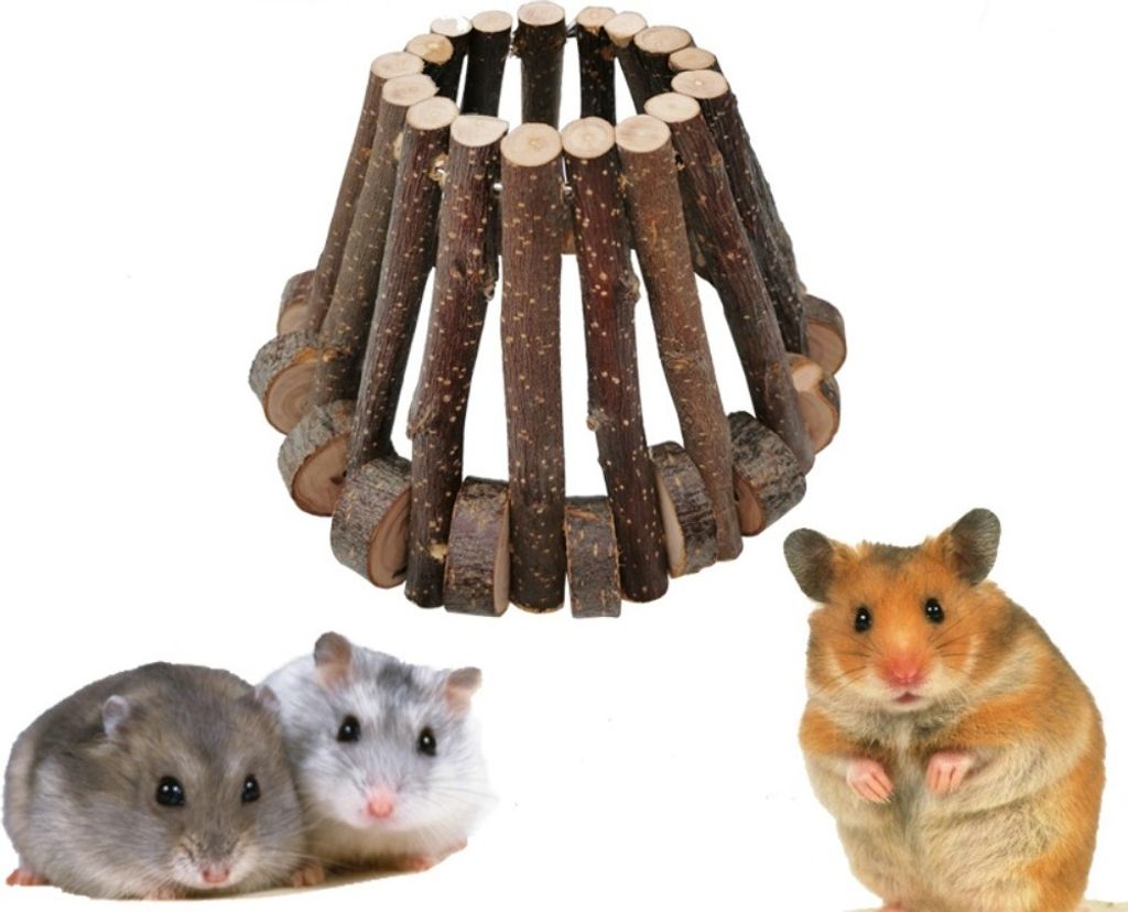 Hamster Holzverstecke Meerschweinchen Leiter Ratte Kauspielzeug Holzleiter Naturversteck Für Kleintier Chinchillas Gerbils Frettchen Syrischer Ham...
