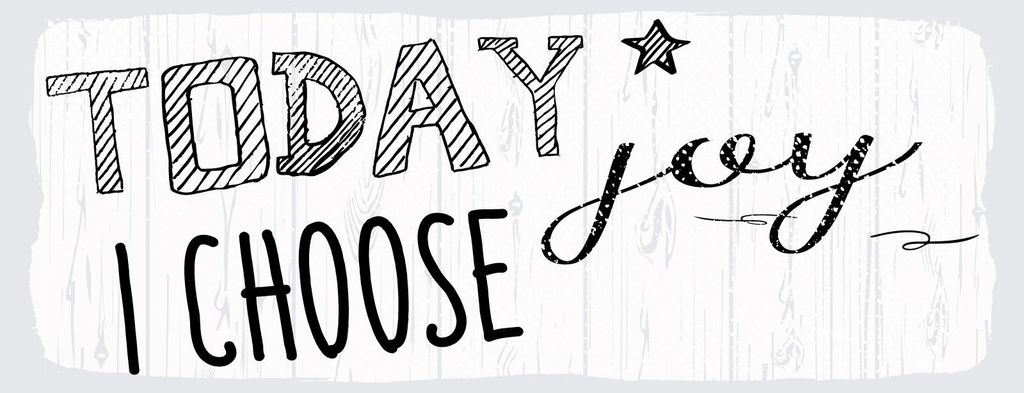 vianmo Holzschild 10x27 cm Today i choose joy weißes