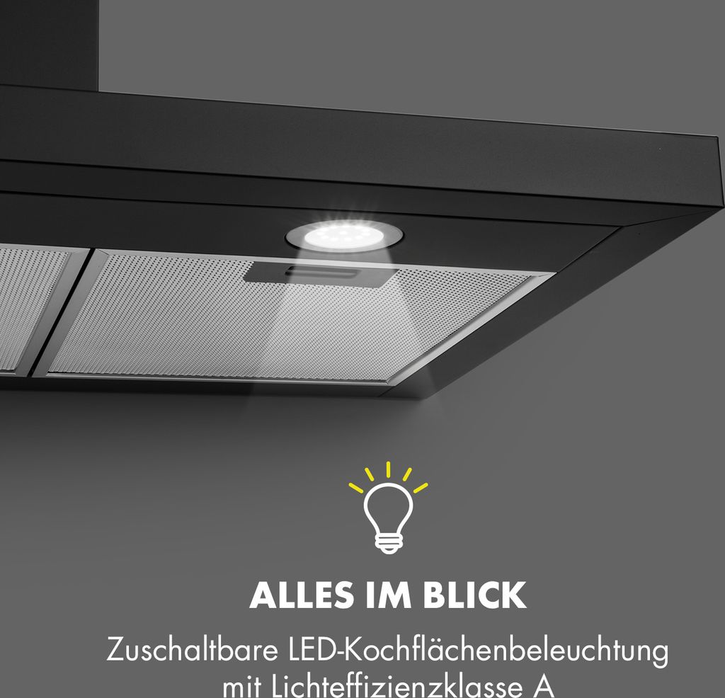 Klarstein Limelight Dunstabzugshaube - Edelstahl Wandhaube, Produktbild 7