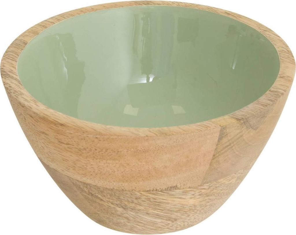 Schüssel inaya d13cm grün und mangoholz - Atmosphera créateur d'intérieur