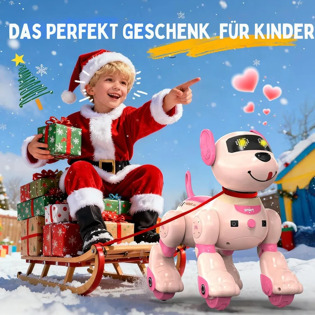 Jouet Robot Chien Intelligent Programmable et Interactif pour Enfant