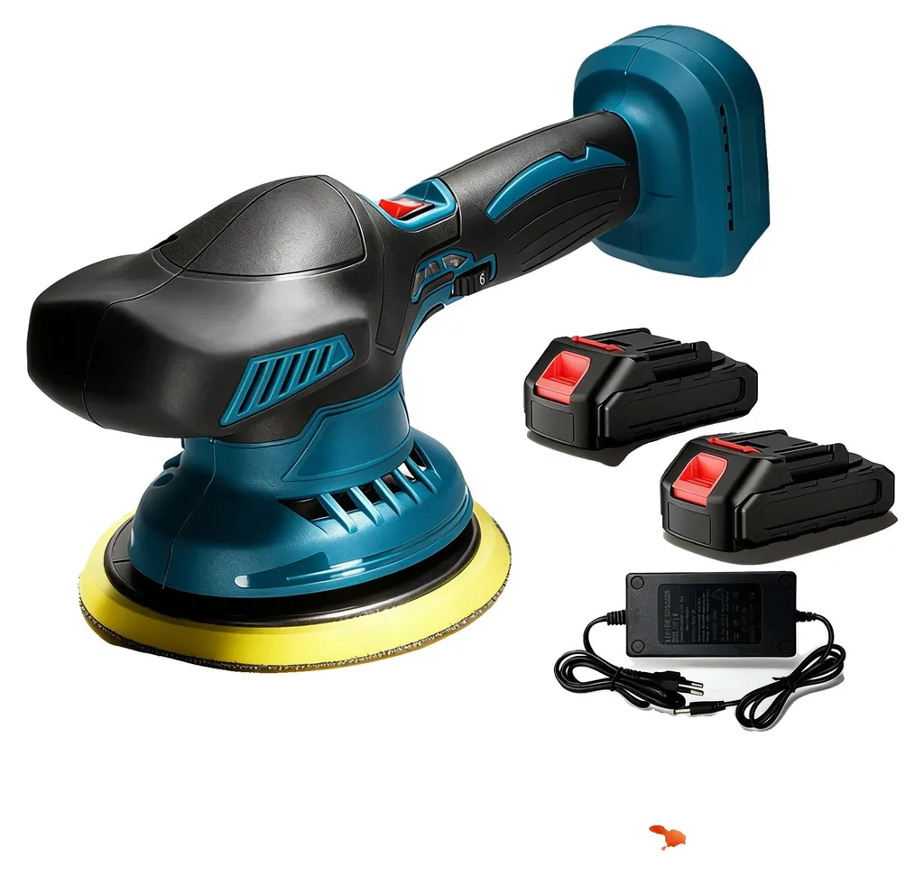 Polisseuse sans fil à 6 vitesses variables, pack duo batterie 12V 2Ah