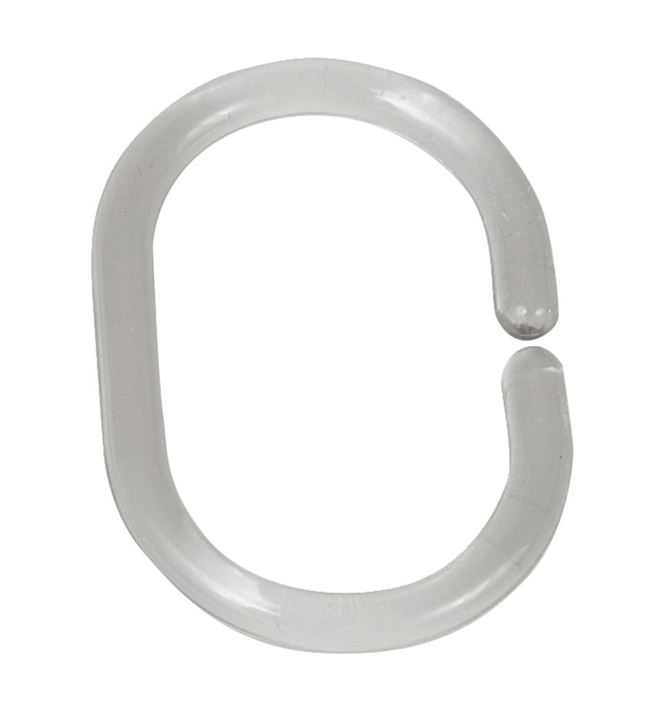 Duschvorhangringe Transparent klein 12er Set Produktbild 
