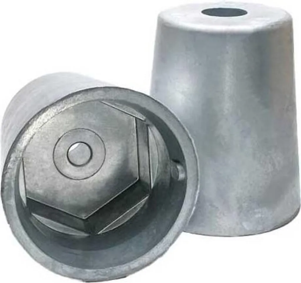 Anode hexagonale en zinc Plastimo 50 mm argentée pour bateaux