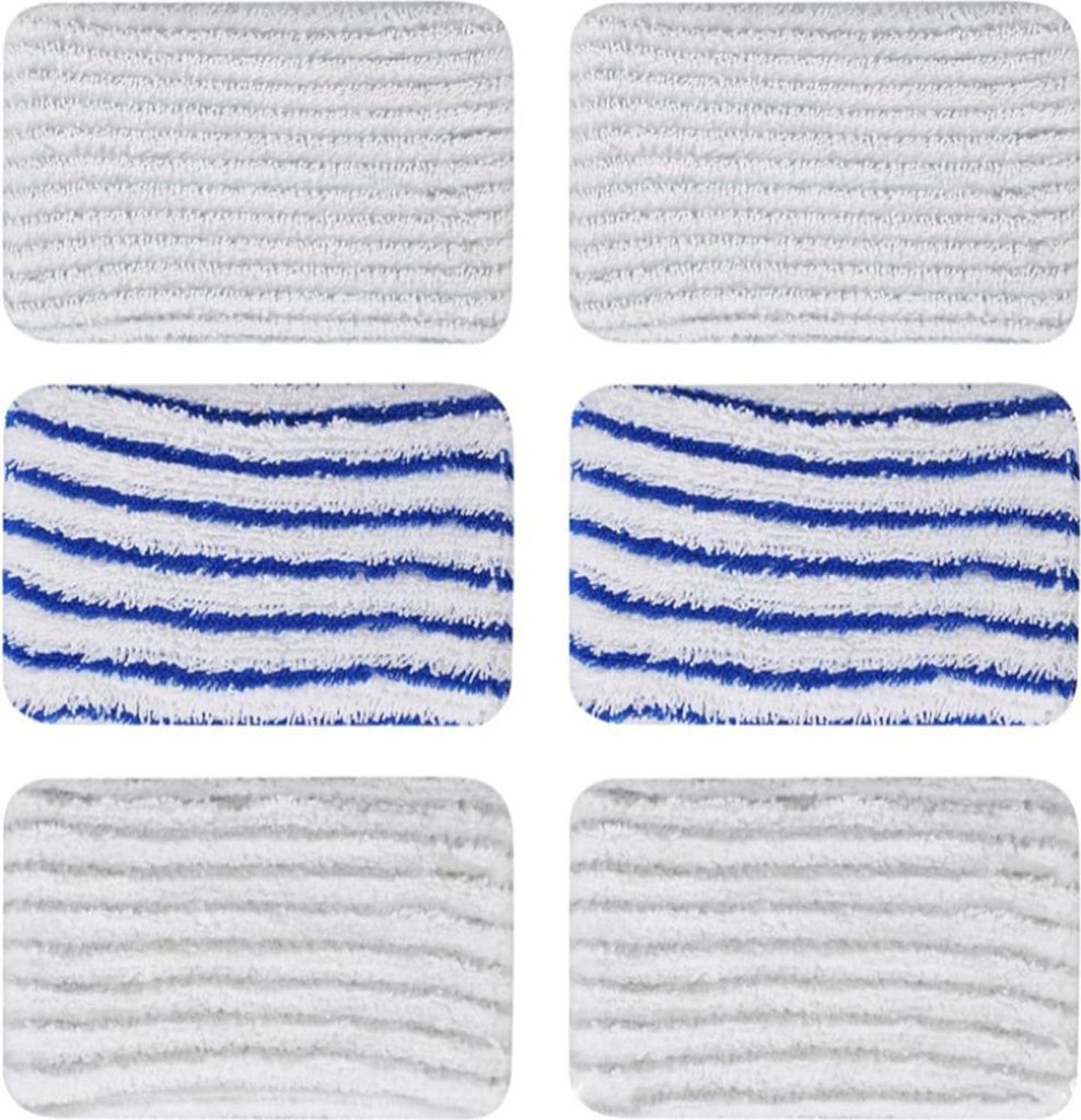 Stück Reinigungs- und Dampftücher, Reinigungs- und Dampfzubehör, Wischpads für Rowenta Clean & Steam ZR850002 ZR005801 ZR005804 (Grau und Blau)