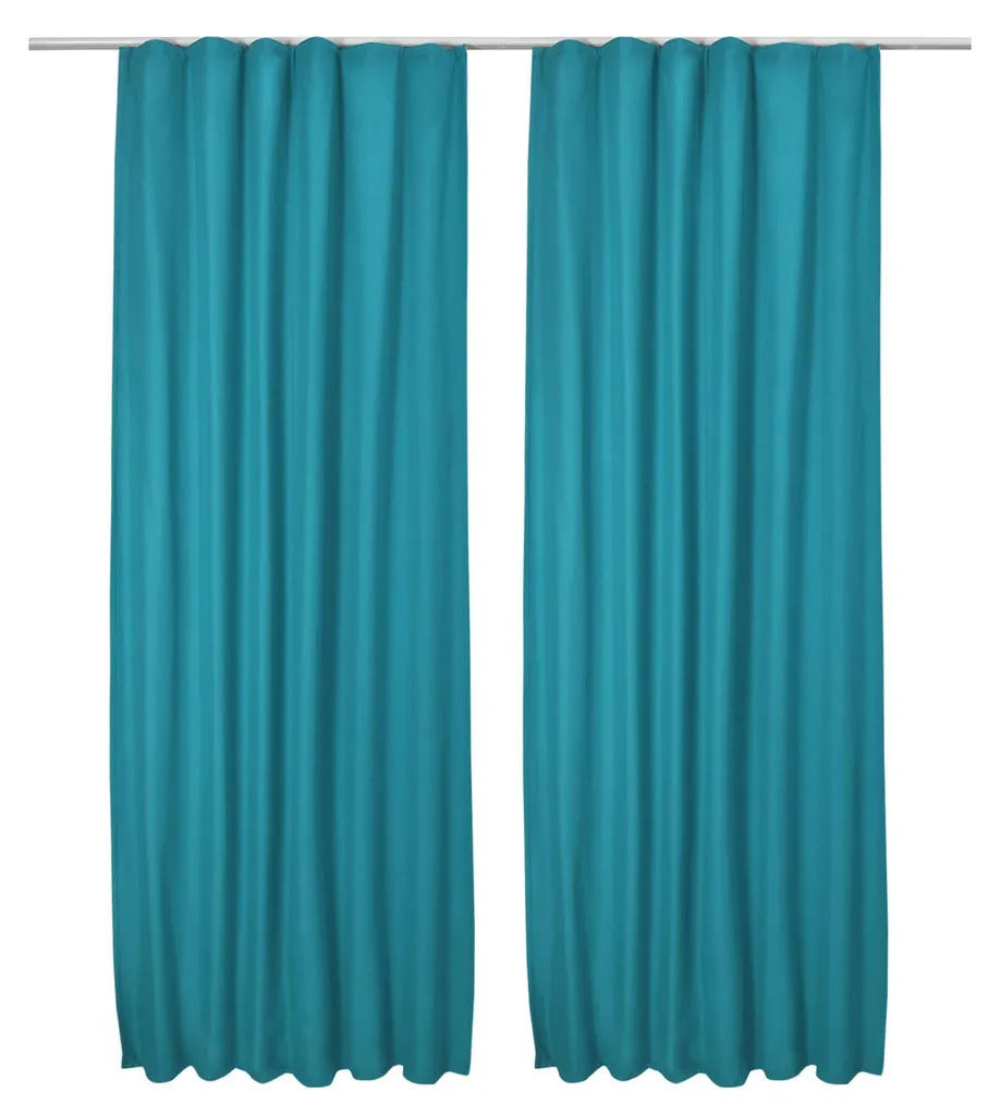 Paire de Rideaux Thermiques à Œillets Amélie TK Turquoise 140x245 cm