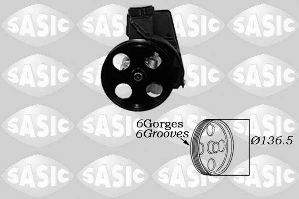 Pompe hydraulique SASIC 7070039 robuste - Performance OE 4007KJ pour 206