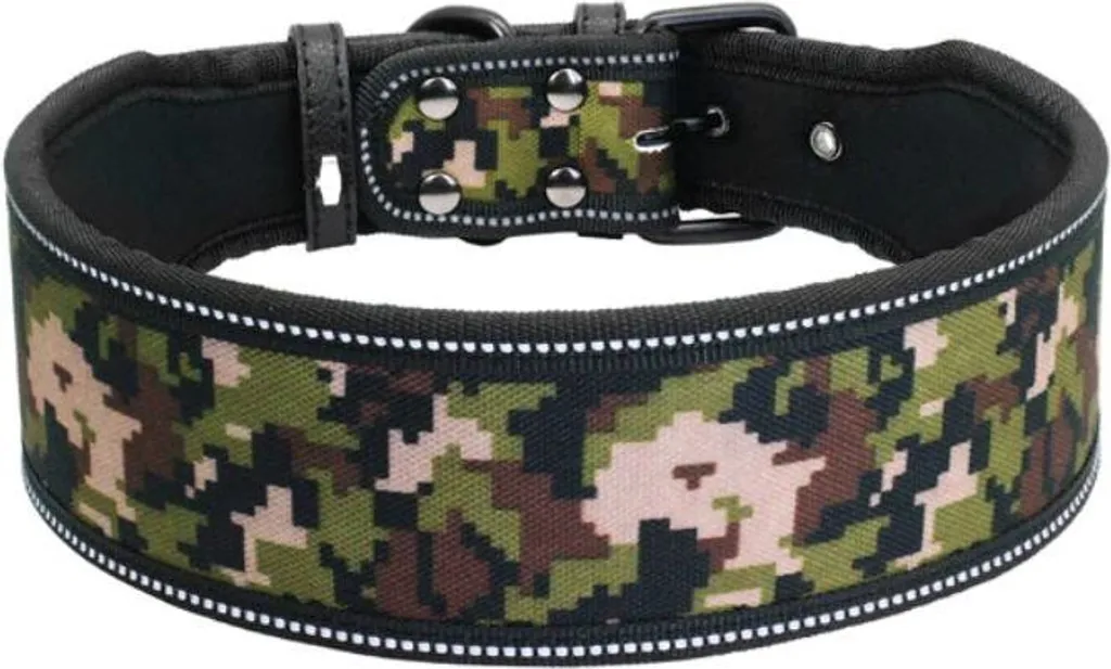 Collare Riflettente Militare S 31-38cm | Accessorio Cane Resistente