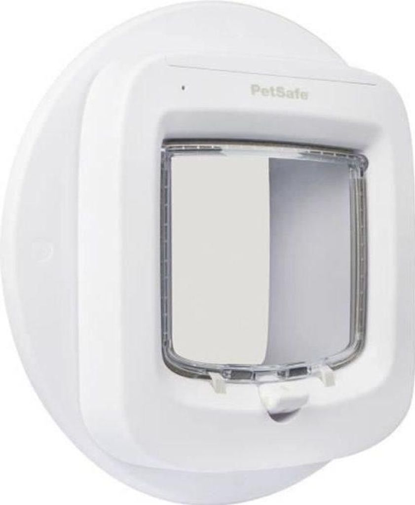 PETSAFE Katzenklappe Fensteradapter PPA19-16145, Durchmesser 212-285 mm, Metall, Weiß, Für Fenster, Mauern und Türen