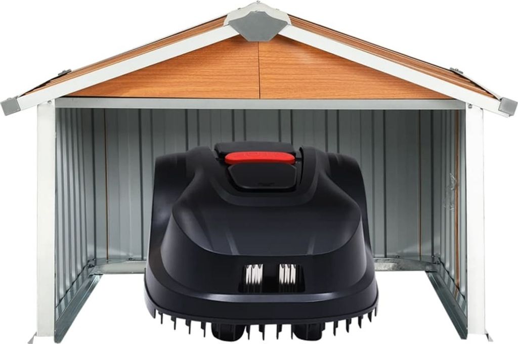 " "Gartenschrank/ Gartenhaus Moderner design - Rasenmäher Garage, 92x97x63 cm Verzinkter Stahl Braun NeuMöbel 5013811