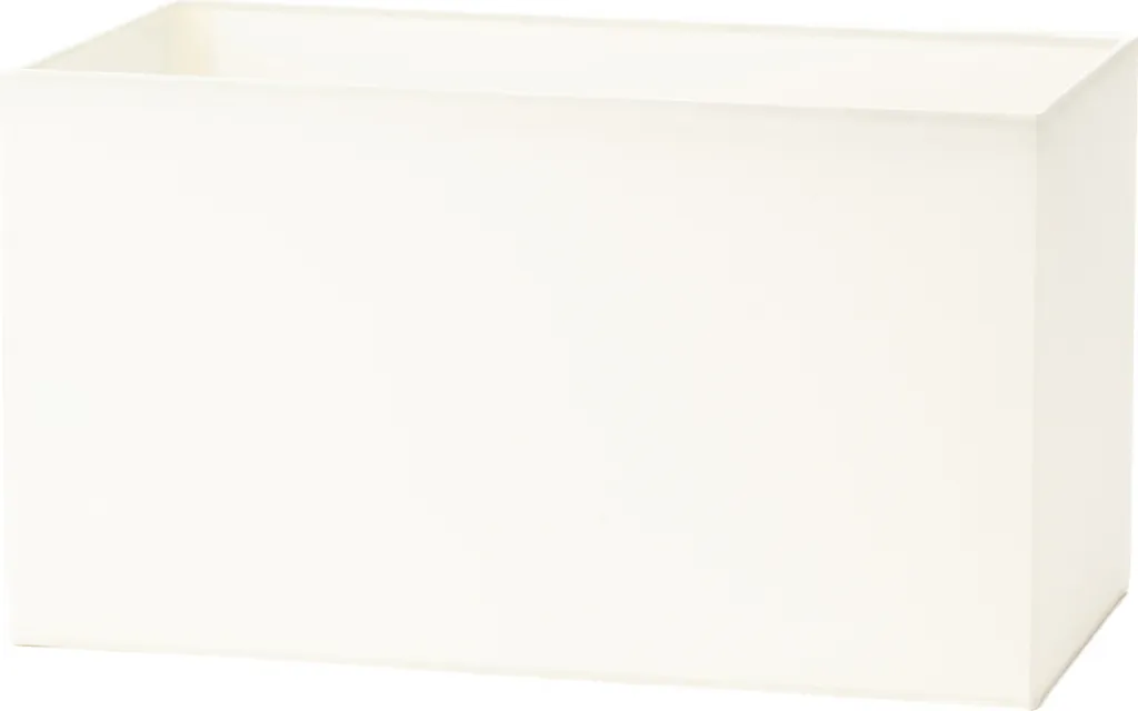 Abat-jour design rectangulaire crème 32x16x18cm avec finition textile