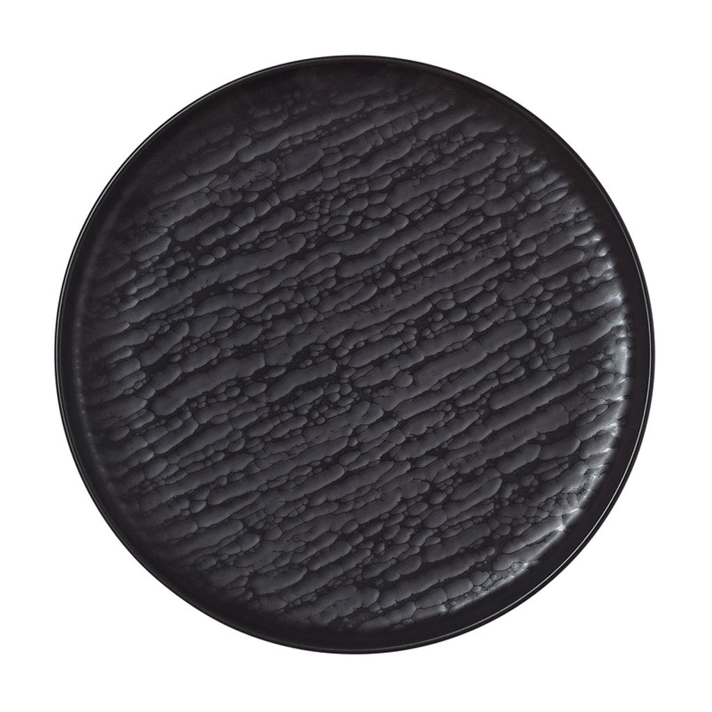 6x Flache Teller 27 cm NOVA Smoke / schwarz Porzellan Produktbild 