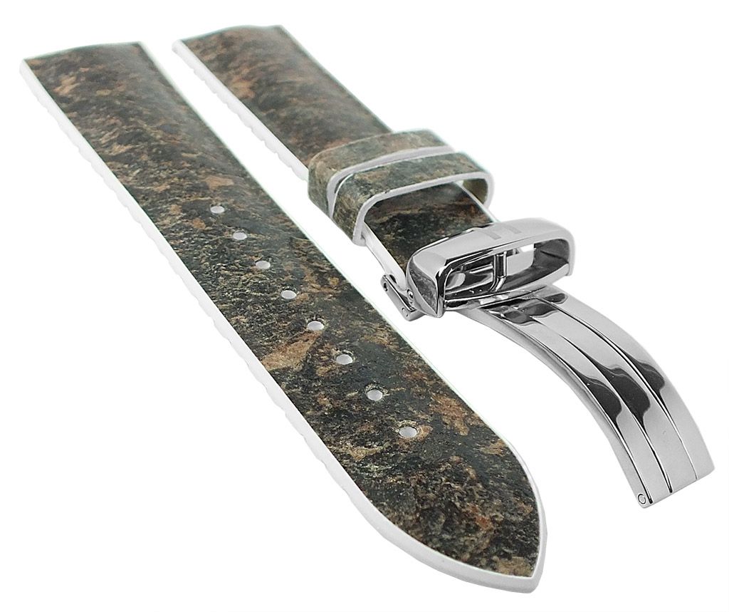 Hirsch braune Lederarmband Stone M 18 mm 0920044131-2-18