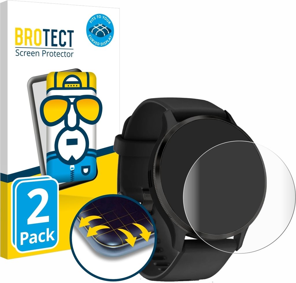 2x BROTECT Fullscreen Schutzfolie für Garmin Venu 3S Produktbild 