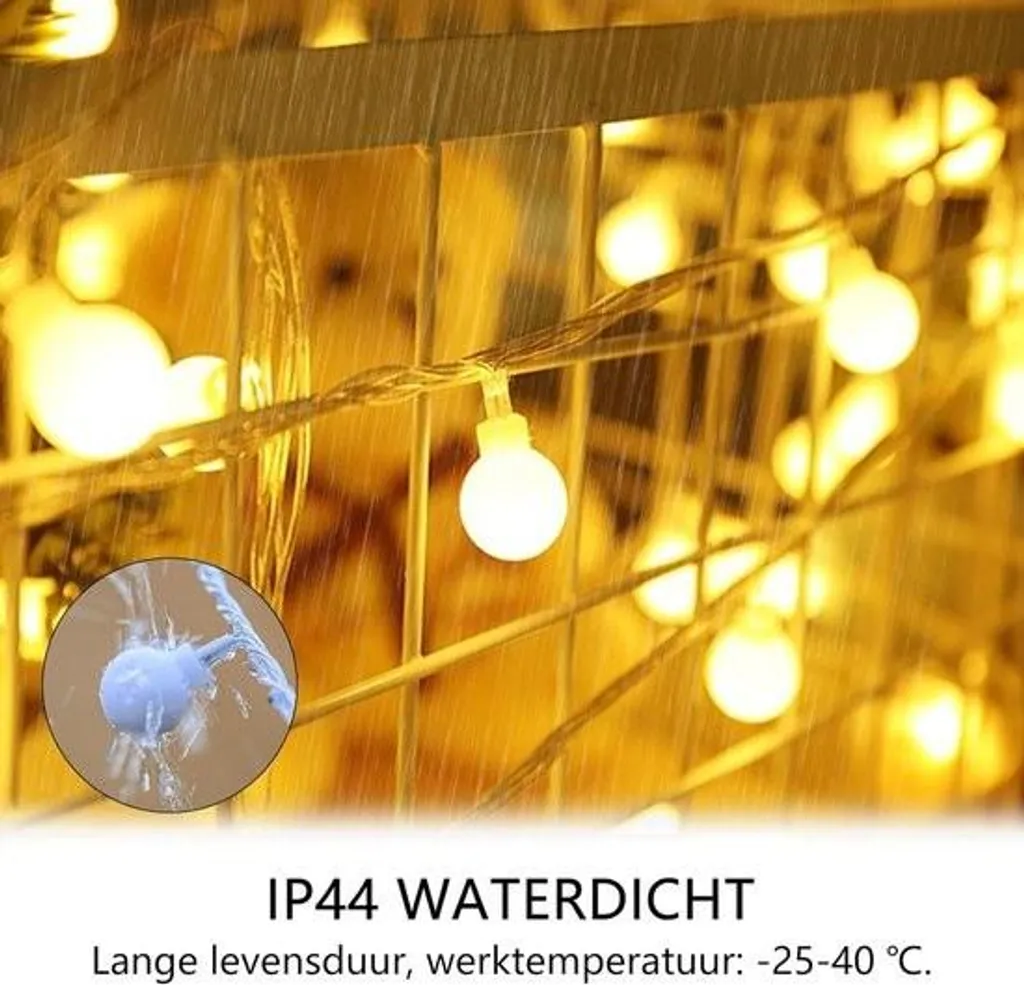 Guirlande lumineuse LED à piles ou USB avec programmateur 8 modes - 3