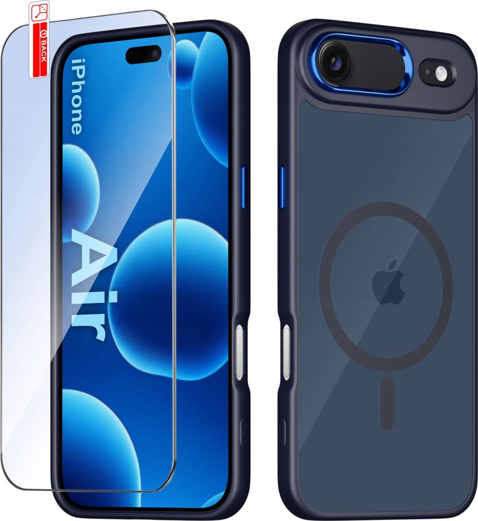 iPhone Air Case für MagSafe – matt, magnetisch, Premium + 9H-Glas