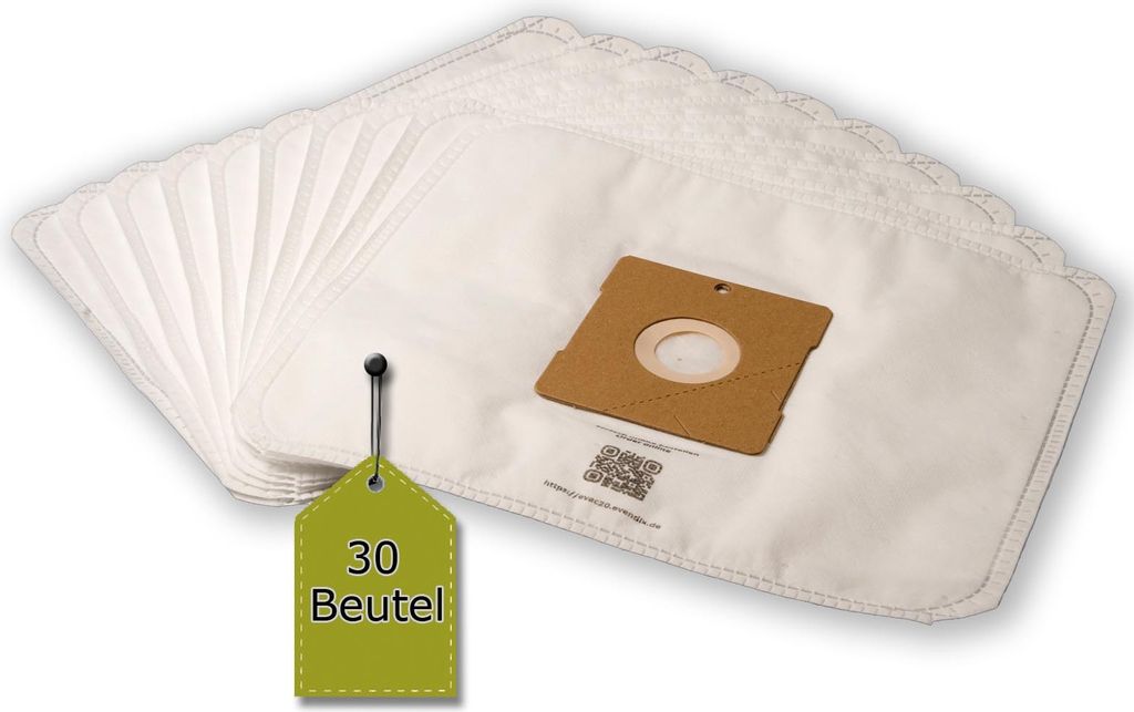 30 Staubsaugerbeutel kompatibel mit NILFISK Bravo... Serie + 3 Mikro-Filter