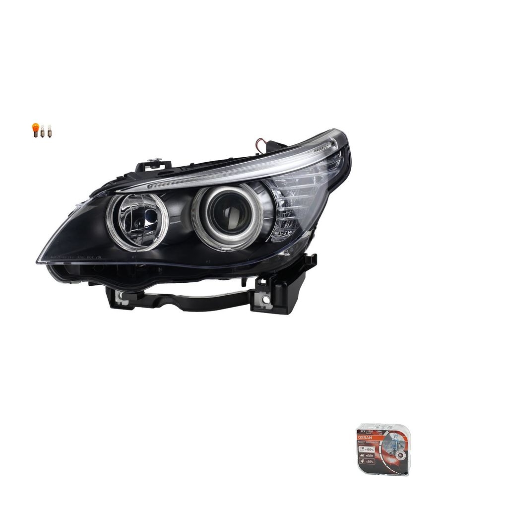 Johns, Scheinwerfer + Osram Night Breaker Laser passend für BMW 5er E60 E61 Links 63127177727