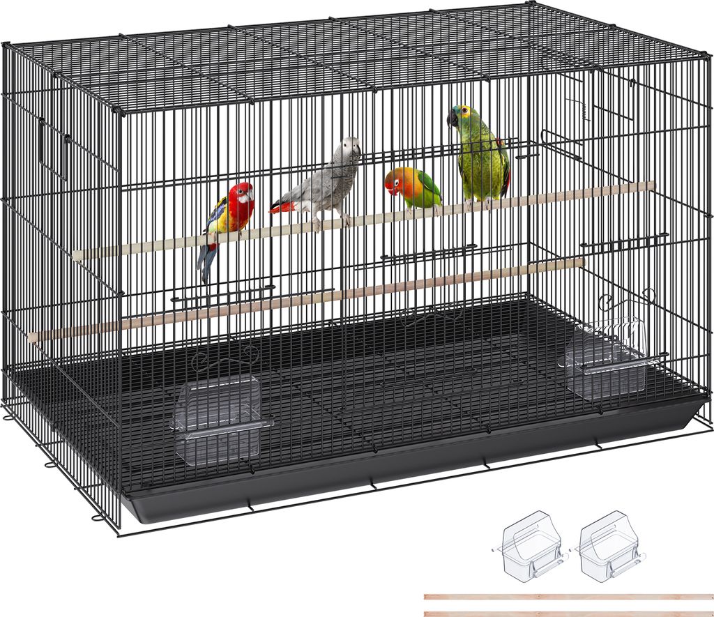 VEVOR Vogelvoliere 76x46x45cm Vogelkäfig aus Produktbild 
