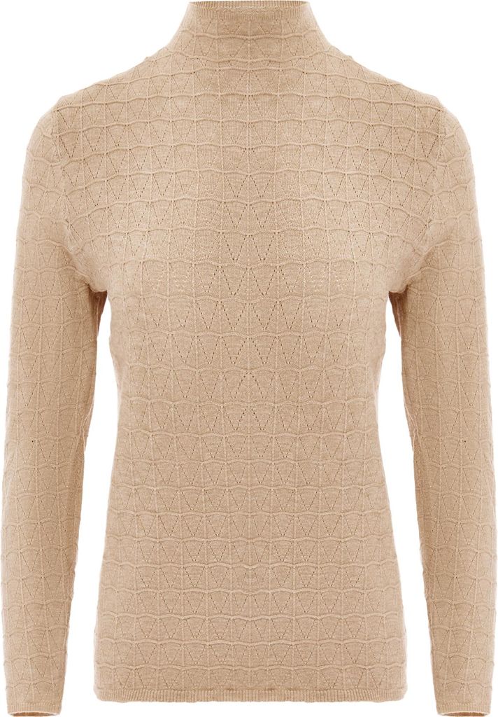 caissa damen strickpullover - beige, XS/S