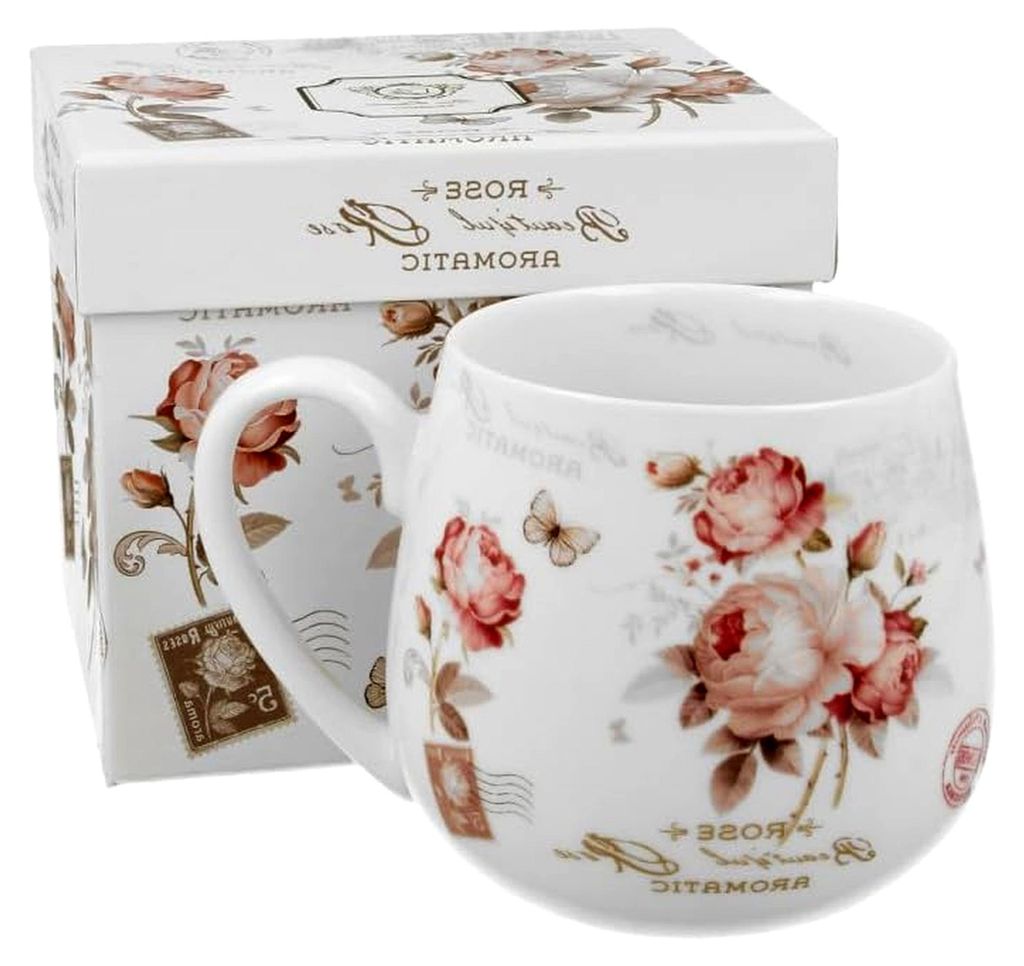 FLORAL Fassbecher 430 ml SECESSION New Bone China Porzellan