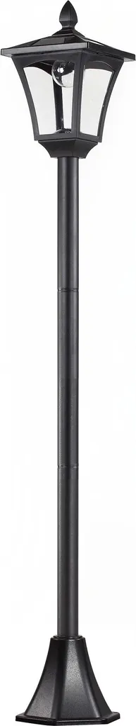 Lanterna da Giardino Fortuna Lai LED 40 Lumen Nera 160cm per Esterni