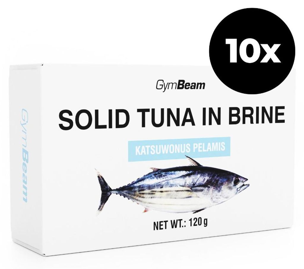 GymBeam - Thunfisch in Salzlake, 10 x 120 g Produktbild 