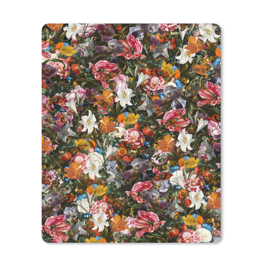 MuchoWow Mauspad Mousepad Blumen - Schmetterling - Design - Kunst - Abstrakt - Malerei - Alte Meister 19x23 cm - Mousepads - Maus Mat - Pad - Mau...