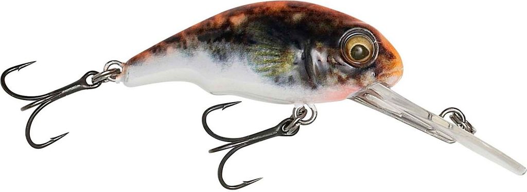 Savage Gear 3D Goby Crank - Wobbler, Farbe:UV Orange, Länge/Gewicht/Laufverhalten/Tauchtiefe:4cm / 3.5g / schwimmend / 1-1.4m