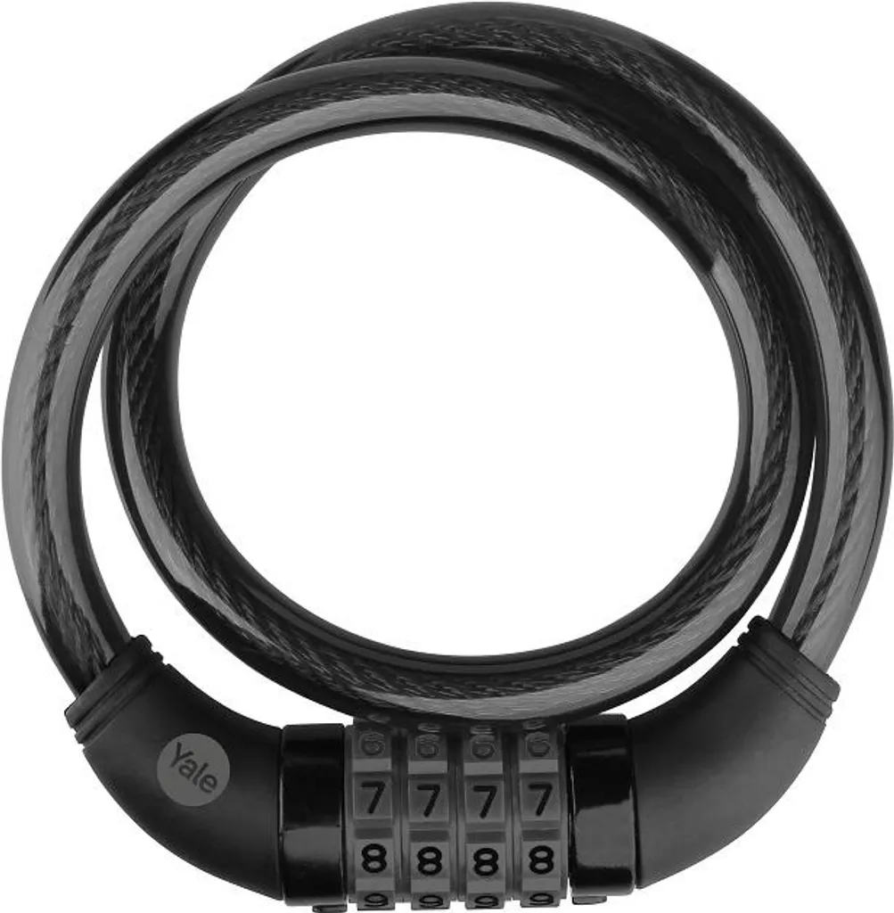 Antivol de vélo à code Yale - Câble spirale flexible pour ville et VTT - 2